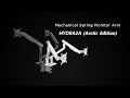 Amer mounts hydra2a dual monitor mount with articulating arm arctic edition