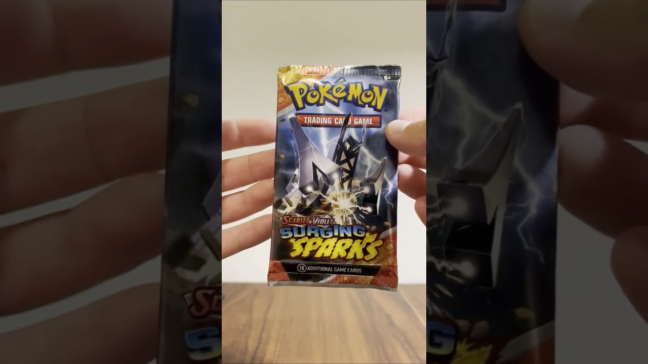Pokemon TCG Surging Sparks Booster Pack Opening #pokemon #pokemoncards  #pokemontcg #pokmon #asmr - YouTube