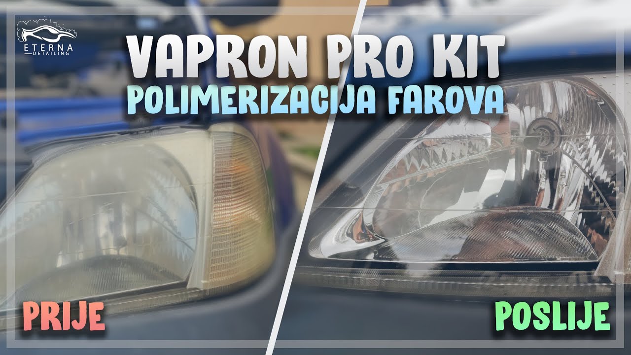 K2 Vapron Pro kit headlight polymerization Review YouTube