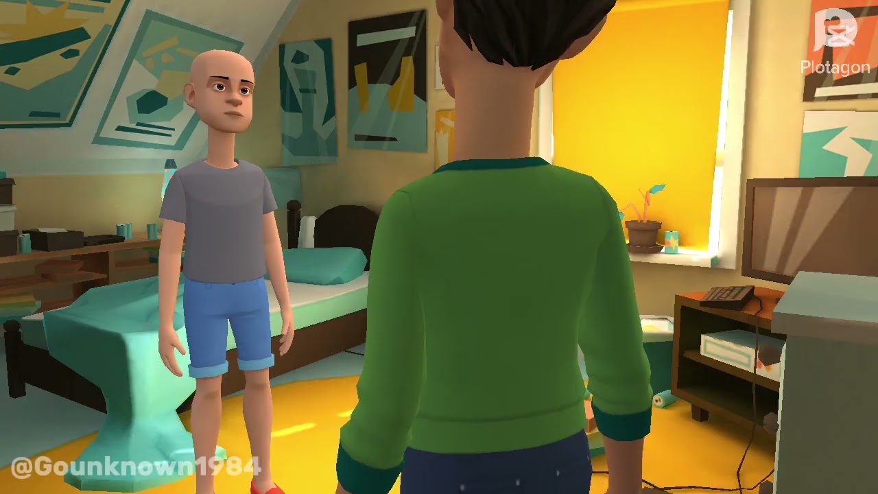 Classic Caillou Eats in His Room/Grounded 