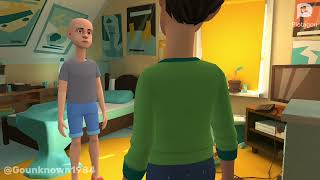 Clic Caillou Eats In His Roomgrounded
