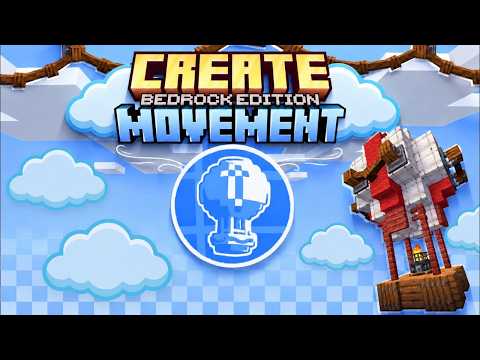 Minecraft Bedrock FINALLY Has Its Own Aeronautics Mod! (Create Movement Addon)