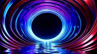 Inside Liquid Mercury Black Hole Background - Abstract 4K Visuals