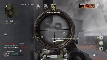 CoD WW2 Sniper Life l 20 kills in a row 2017