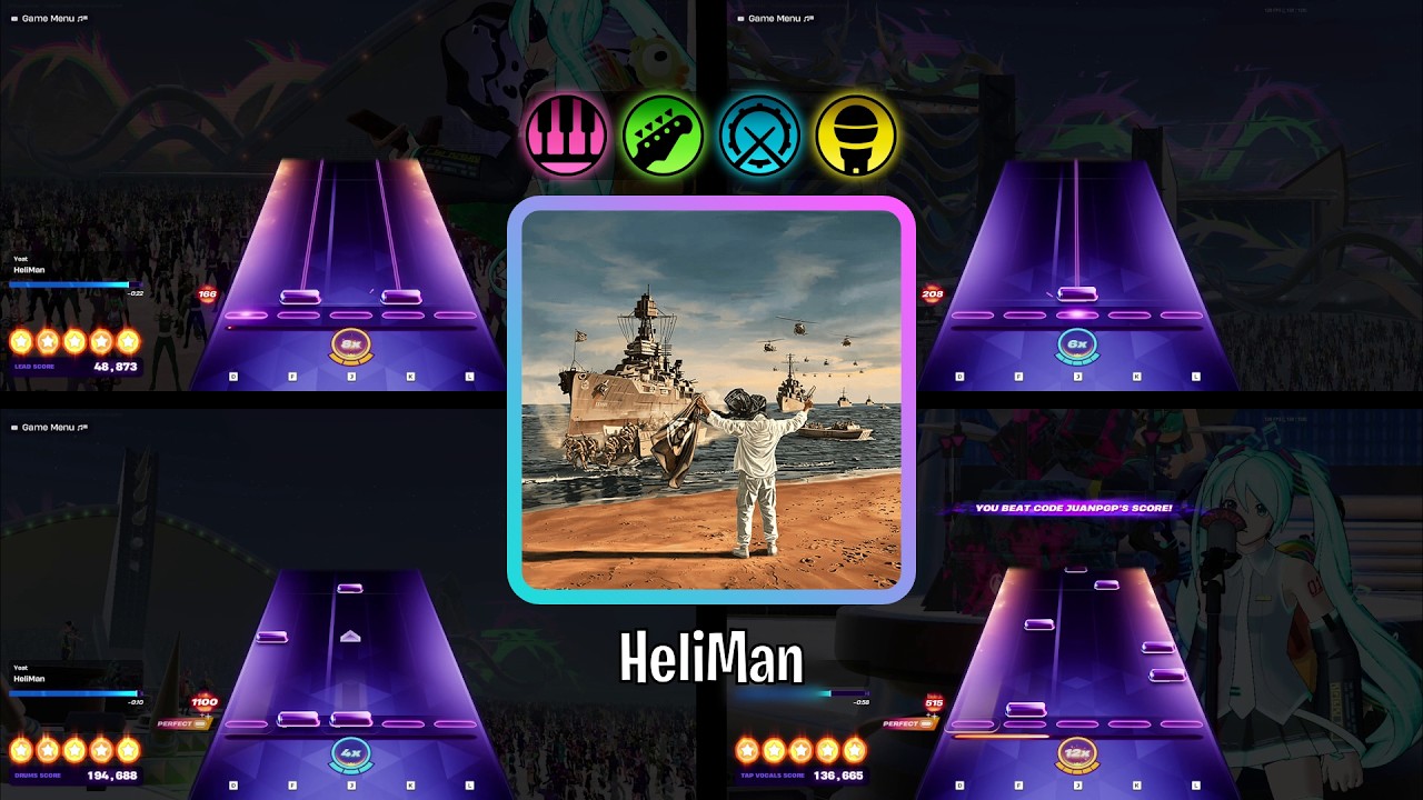HeliMan | All Tap Mode Instruments | Expert PFC | Fortnite Festival ...