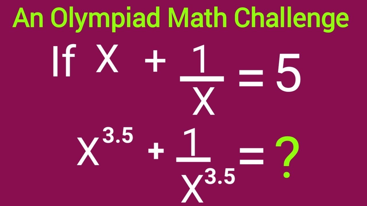 Sweaty Math Answer This Olympiad Math Question Will Make You Sweat – But I've Got You ...