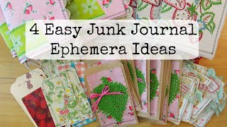 4 Easy Projects to Add to Your Junk Journals / Relaxing Inspiration / Strawberry Theme
