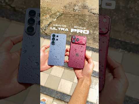 iPhone 18 Pro vs Galaxy S26 Ultra - Water Test! 💦