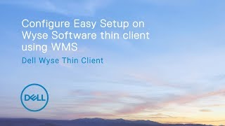 Configure Wyse Easy Setup on Wyse Software thin client using WMS