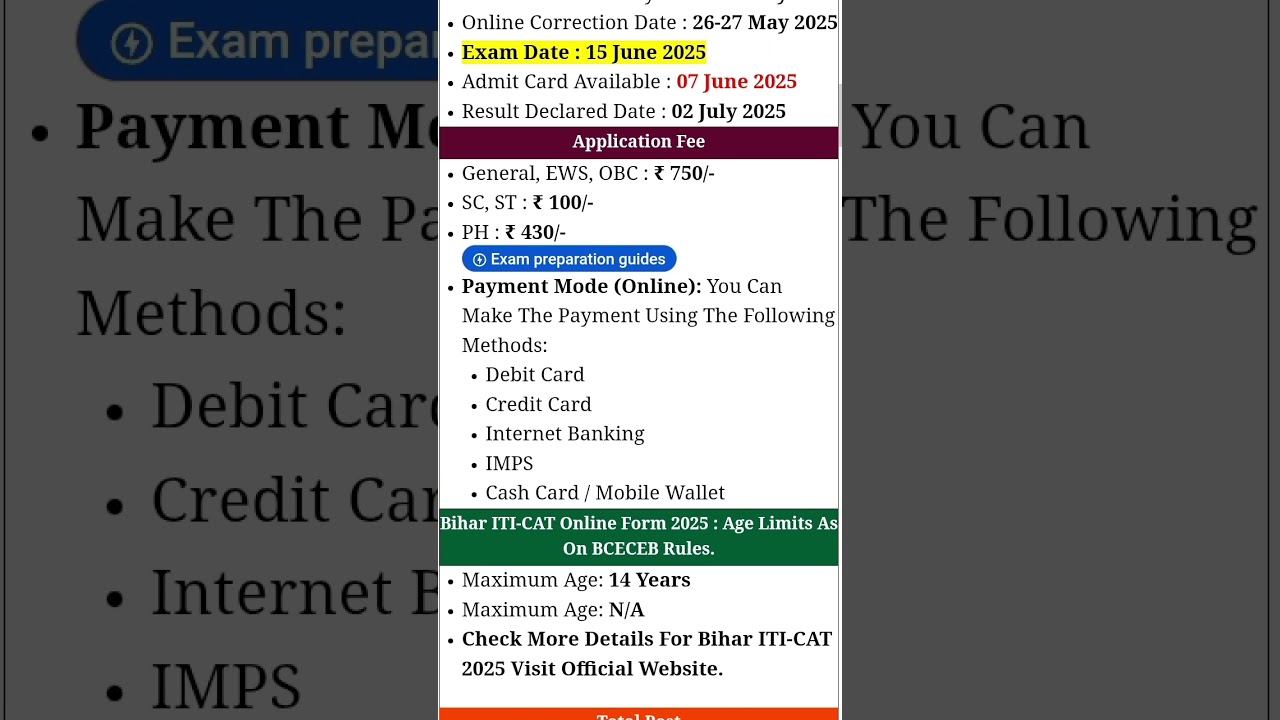bihar iti cat result 