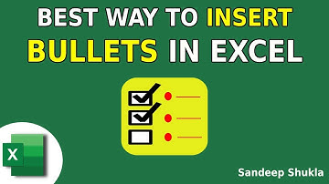 How to add bullet points in Excel | 5 Ways to Add Bullet Points in Excel | Excel Tutorial in Hindi