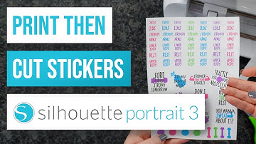✂️ Print Then Cut Stickers Silhouette Portrait 3