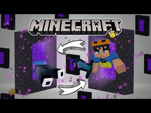 ⭐Como Usar Portal Nether Viajar mais Rápido⚡Minecraft❕Atalho pelo Nether❕