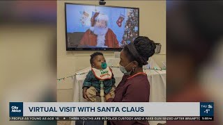 Santa virtually visits kids in local hospital