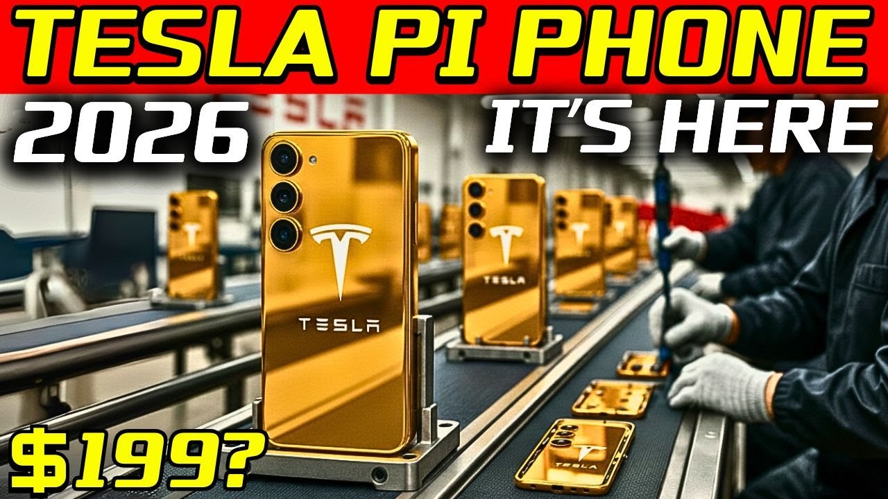 IT’S HERE! Tesla Pi Phone 2026 FREE for Seniors? $199 MSRP, 300k units reserved, 7-day battery