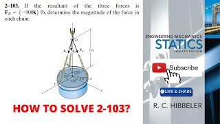 2-103 hibbeler statics chapter 2 | hibbeler statics | hibbeler