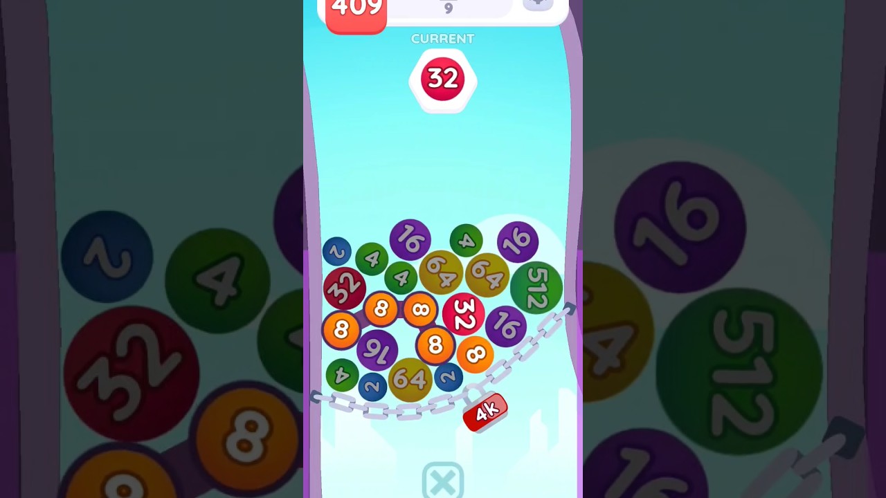 Chain Ball 2048 (android) Game Play Mobiles