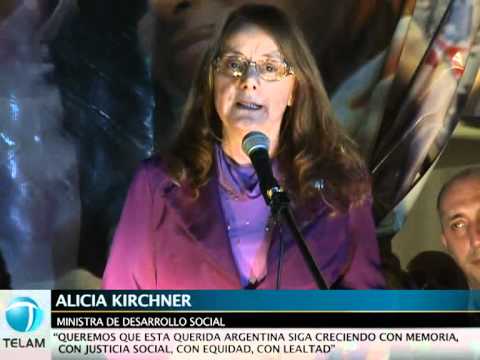 Alicia Kirchner pidi "acompaar a la presidenta"