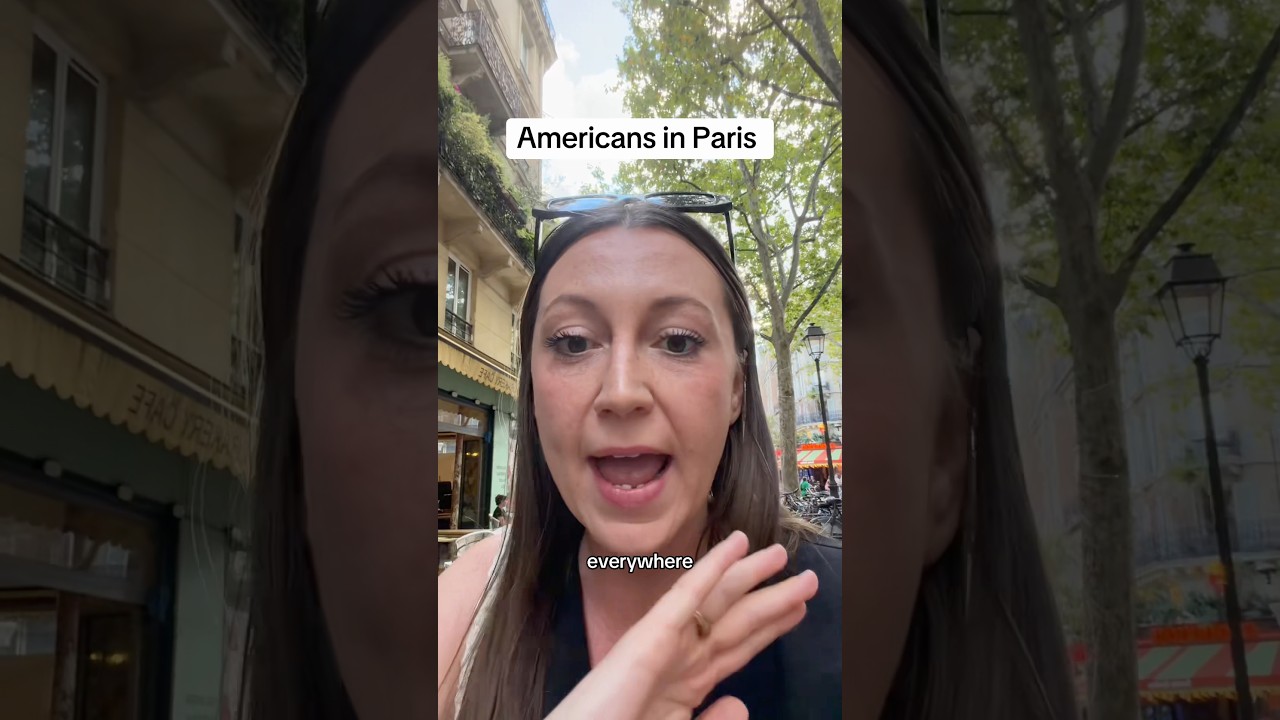When you hear Americans everywhere in Paris😒 IB @scarletdelemeny  #france #paris #american #satire