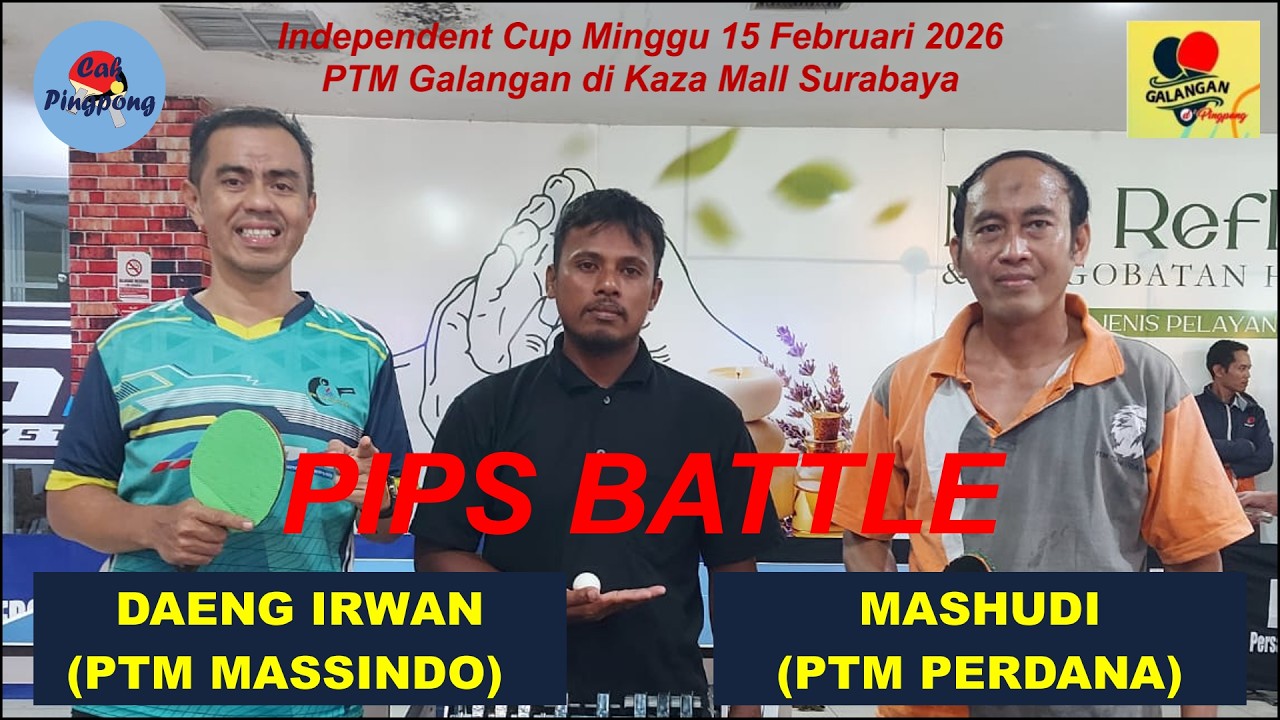 PIPS BATTLE, DAENG IRWAN (PTM MASSINDO) vs MASHUDI (PTM PERDANA), Independent Cup Divisi 6+