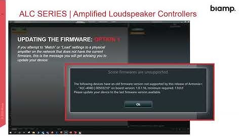 Webinar: Amplified Loudspeaker Controllers Firmware Update 1.9.0.14