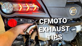 CFMOTO Exhaust Tips | Whiskey Bent Tips For CFORCE ZFORCE & UFORCE