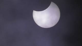 Celebrity Annular Partial Solar Eclipse at Maximum filmed from England UK 10 June 2021 1112am on Panasonic Wealth