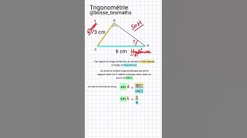 Trigonométrie dans le triangle rectangle :  trouver l