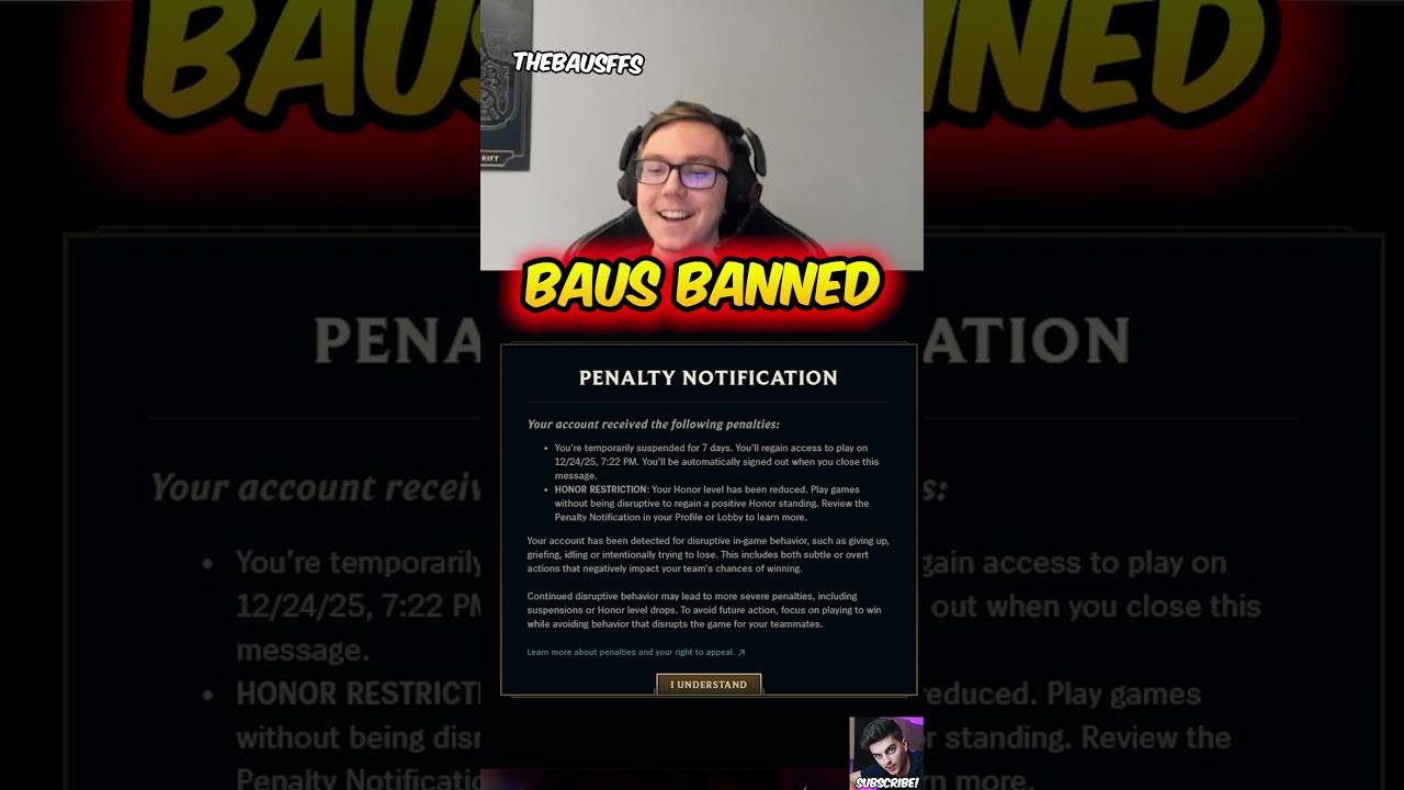 Baus Finally Gets BANNED