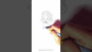 🎀🌟 Unveiling L.O.L. Surprise 🖋️ Detailed Doll Drawing Tutorial 🌌#shorts #drawing #RavlykArt