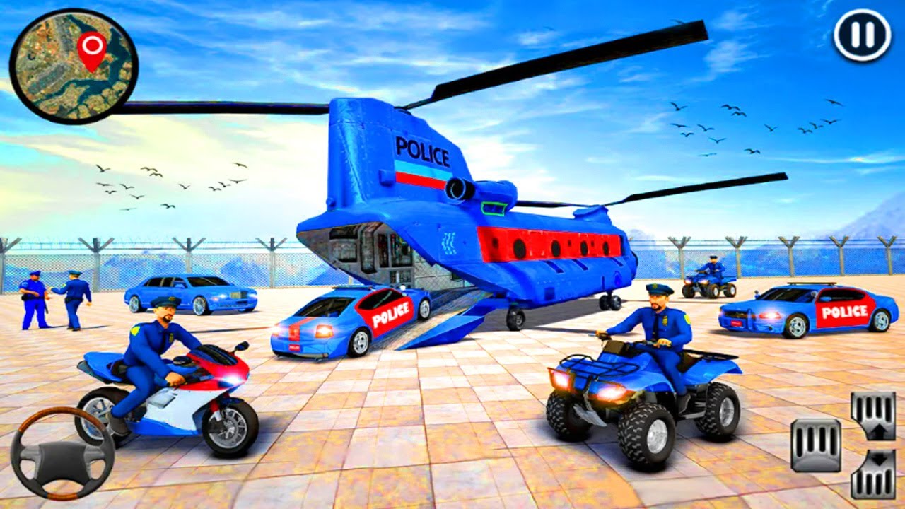 Police Car Transport Truck - US Police Car Transport - Android Gameplay