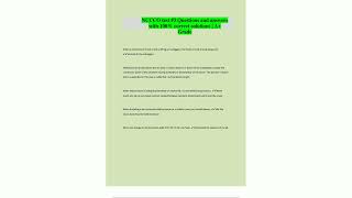 NCCCO test 3 Questions and answers with 100 correct solution934