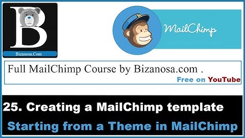 25 Simple way to create MailChimp template from themes   Bizanosa