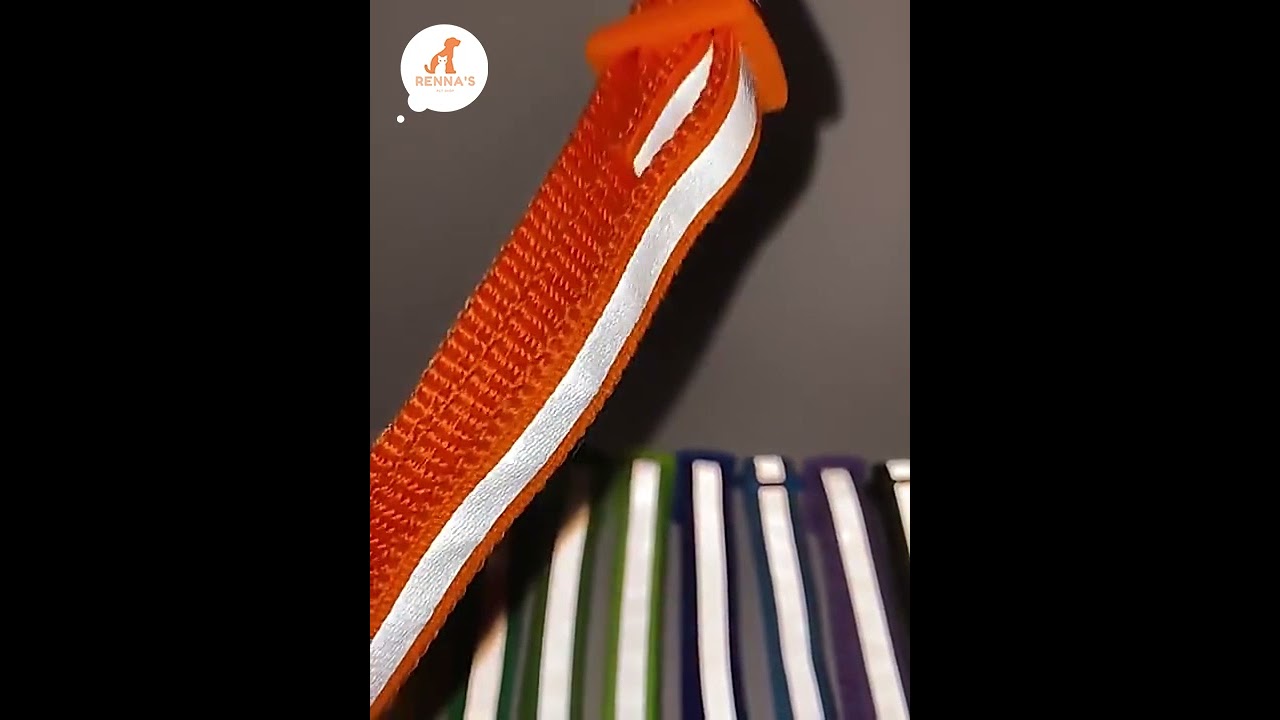 Renna's Dog Adjustable Bell Collars For Dog Collar For Cat Pet Collar Reflection Nylon Dog Supplies