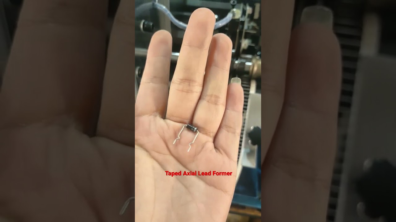 Taped Axial Lead Former Diode Resistor Fuse Lead Crimping Kinking Bending Machine