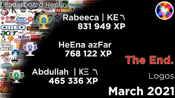 QuizUp - Leaderboard Replay of March 2021 in Logos(Funded)