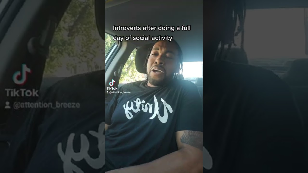 Introverts after doing a full day of social activities 