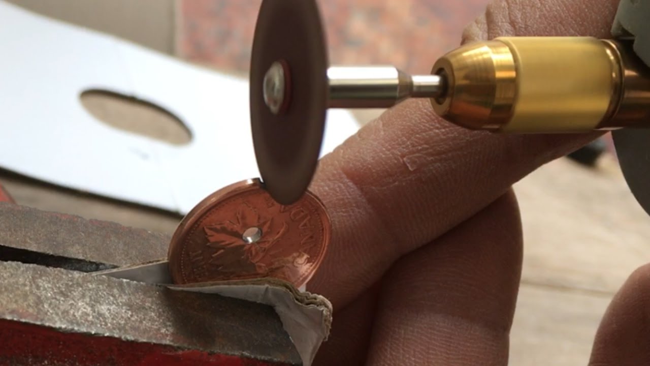 How to Make A Spin Lure From 2 Coins(7)DIY Fishing Tips Cách Làm