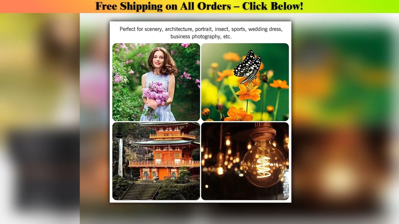 Lightdow 85mm f1.8 Portrait Lens for Nikon DSLR Canon EOS Rebel T8i T7 T6 T6s SL3 SL2 90D 80D 77D