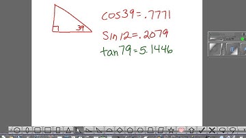 Finding missing side lengths using trig ratios