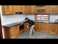 Projects Machining &amp; Install Granite On Wooden Frame Kitchen Table Modern, Luxury