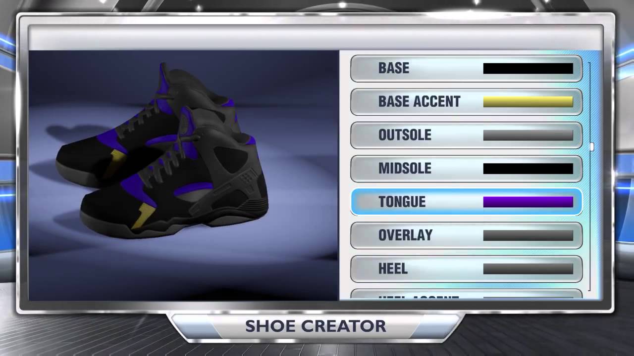 Nike Flight Huarache Kobe Lakers PE for NBA 2K14 Next Gen. (PS4)