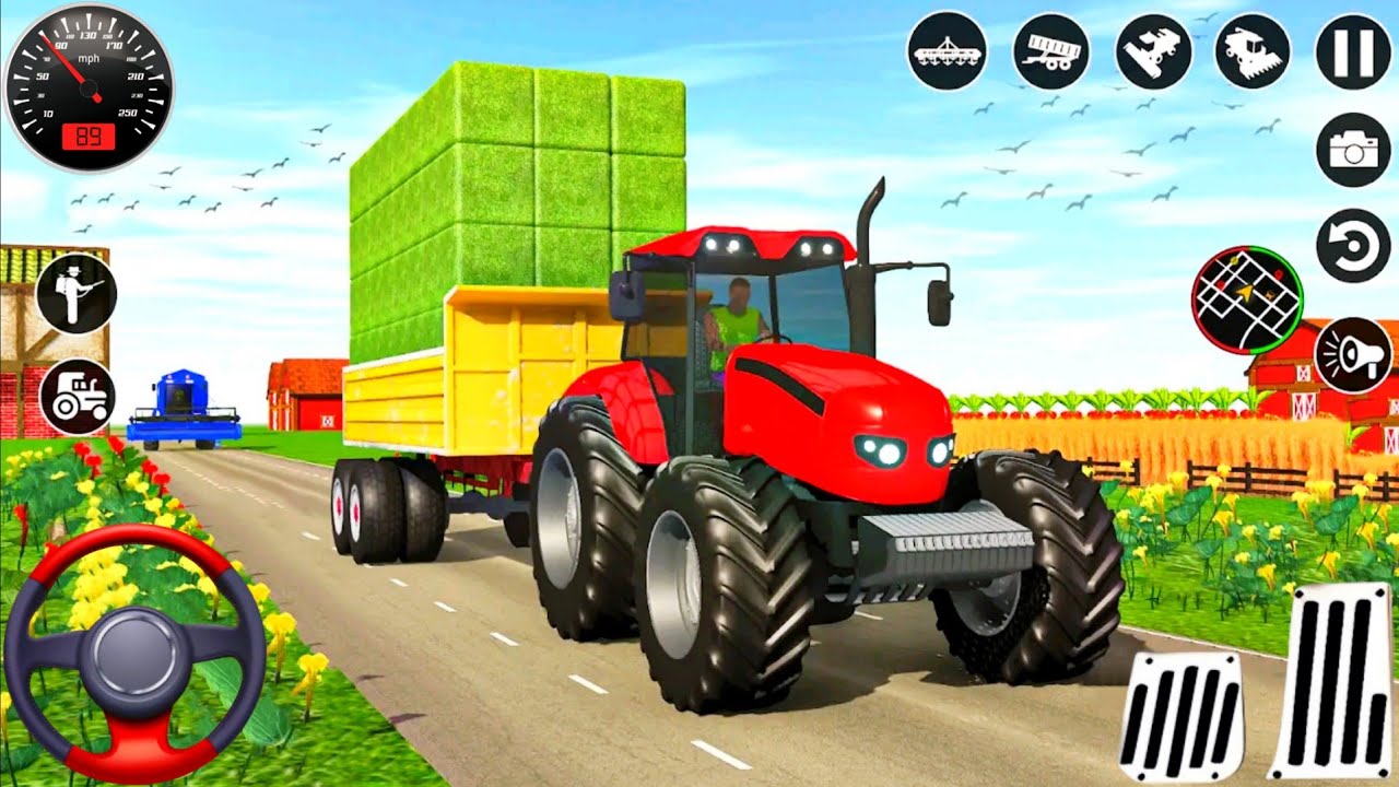Real Tractor Games 2026 - Indian Farming Transport Tractor Driving Video Game - Android GamePlay