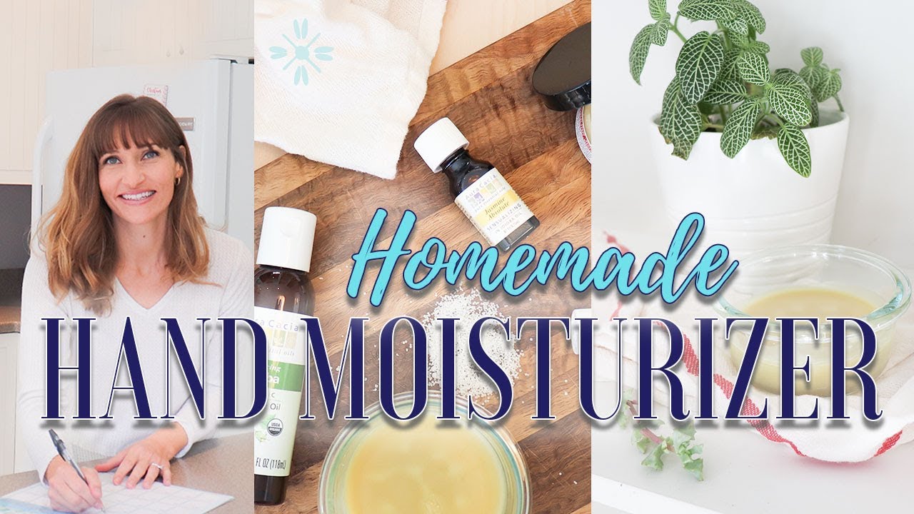 Homemade Hand Moisturizer Using Essential Oils - Simple DIY Hand Cream for Dry Hands