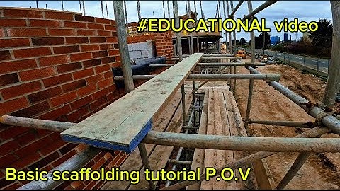 Basic scaffolding tutorial P.O.V #115 #educational #scaffolding #construction #subscribe