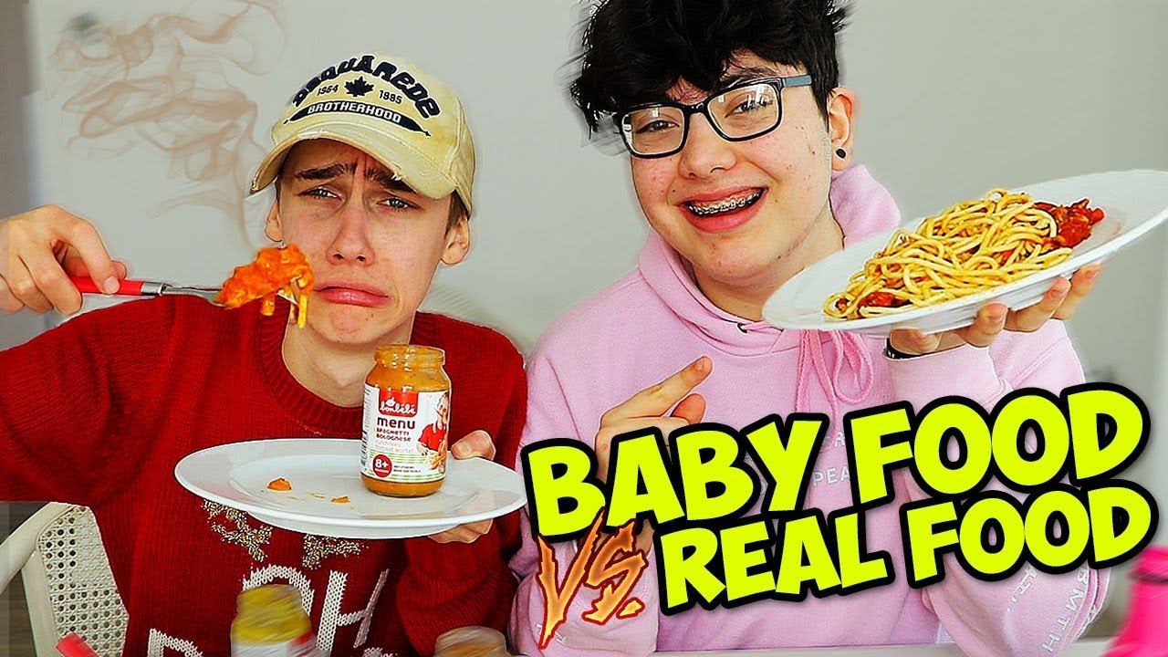 BABY FOOD VS REAL FOOD CHALLENGE!