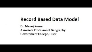 Record Base Data Model