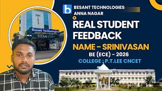 🎉 Real Student Success Story | Data Science &amp; AI Training Review 🚀 | Besant Technologies Anna Nagar