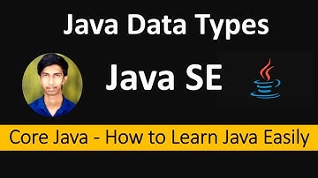 Java - Data Types | byte | short | int | long | float | double | char | boolean