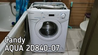 Обзор стиральной машины Candy AQUA 2D840-07 4кг